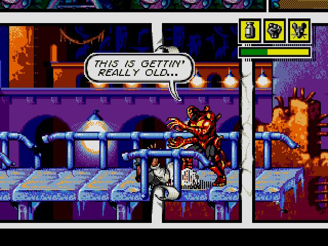 Comix Zone screenshot - Episode 1: Night of the Mutants – Page 1